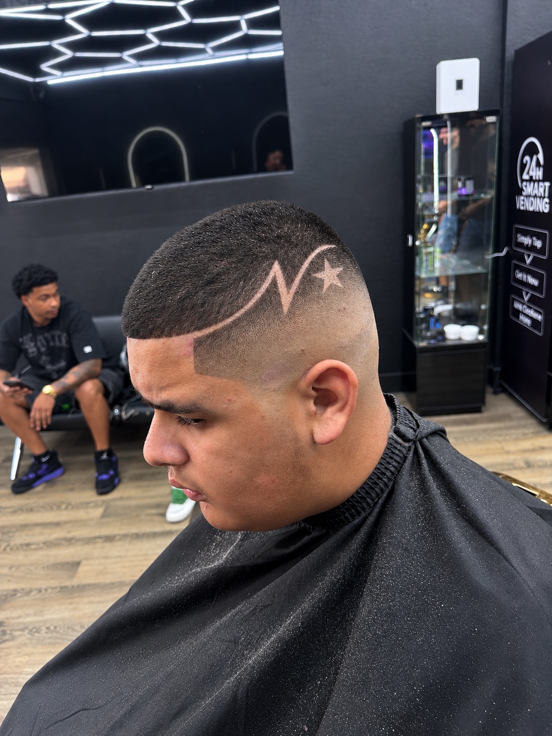 Fresh fade haircut at FR barbershop